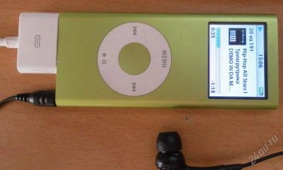 Лот: 1874150. Фото: 1. IPod NANO 2th gen 4gb green. Плееры