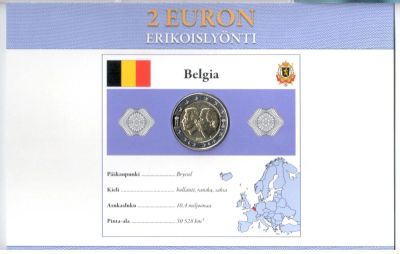 Лот: 10718120. Фото: 1. 2 Евро Бельгия 2005 Бельгийско-Люксембургский... Европа