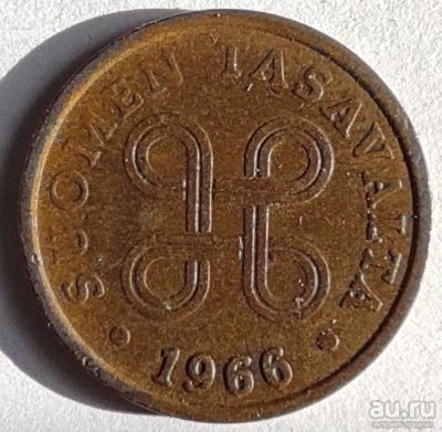 Лот: 5333287. Фото: 1. 5 пенни 1966 год. Финляндия. Европа