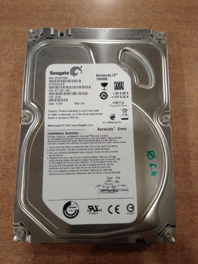 Лот: 13886002. Фото: 1. жесткий диск HDD 1Tb Seagate st1000dl002... Жёсткие диски