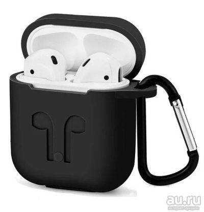 Лот: 13799992. Фото: 1. Чехол для AirPods черный. Чехлы, бамперы