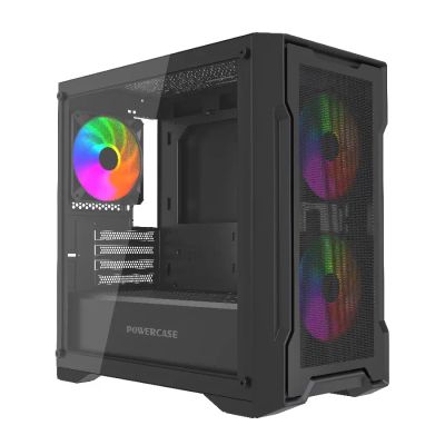 Лот: 24999266. Фото: 1. Корпус mATX Б_БП Powercase Mistral... Корпуса, блоки питания