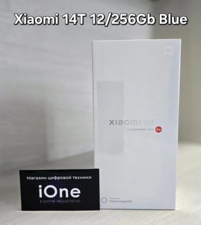 Лот: 24785840. Фото: 1. Xiaomi 14T 12/256Gb Blue (Новый... Смартфоны