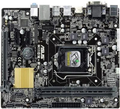 Лот: 9950156. Фото: 1. Материнская плата ASUS H110M-R... Материнские платы