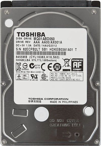Лот: 14825128. Фото: 1. 500Gb жесткий диск для ноутбука... Жёсткие диски (HDD)