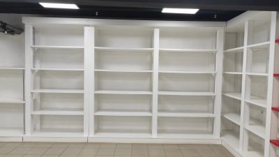 Лот: 25678752. Фото: 1. Стеллаж деревянный белый. Полки, стеллажи, этажерки