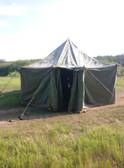 Лот: 9902990. Фото: 1. Военная палатка УСТ-56. Палатки, тенты