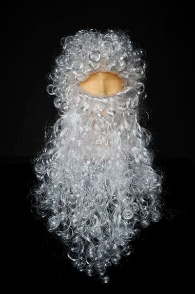 Лот: 10552923. Фото: 1. Парик и борода деда мороза. Карнавальные маски, шляпы, аксессуары