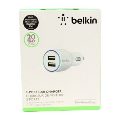 Лот: 9256819. Фото: 1. Адаптер автомобильный Belkin 2A... Дата-кабели, переходники