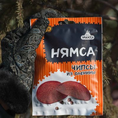 Лот: 11955891. Фото: 1. Чипсы «Нямса» из мяса северного... Мясо, птица, яйцо