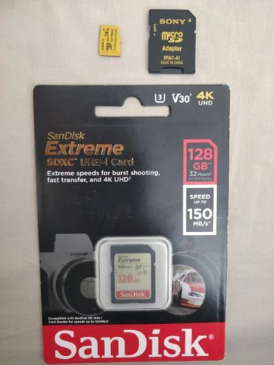 Лот: 14416766. Фото: 1. Карта памяти SanDisk Extreme SDXC... Карты памяти