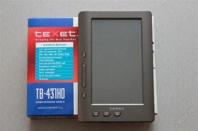 Лот: 1870419. Фото: 1. Электронная книга TeXet TB-431HD. Электронные книги