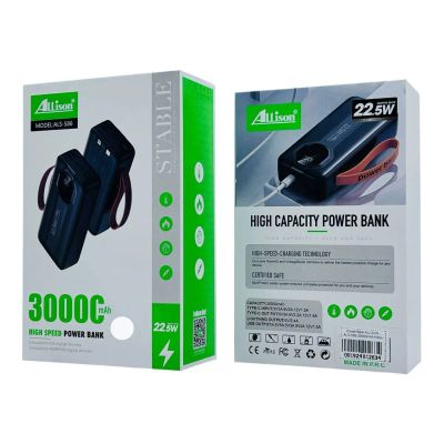 Лот: 25794711. Фото: 1. Power Bank ALLISON ALS-S86 30000mAh... Внешние, портативные аккумуляторы для смартфонов (Power bank)