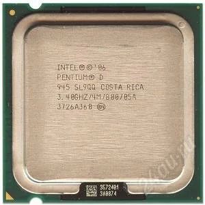 Лот: 1341990. Фото: 1. Pentium D 945 3.40GHz 4MB. Процессоры