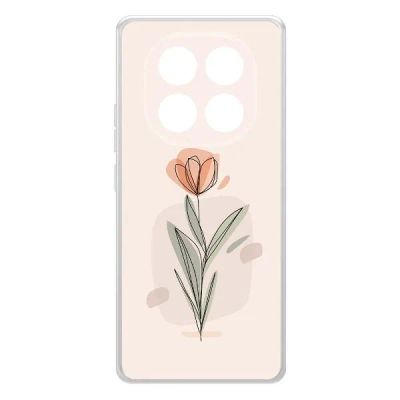 Лот: 25086339. Фото: 1. Чехол Krutoff Clear Case "Тюльпан... Чехлы, бамперы