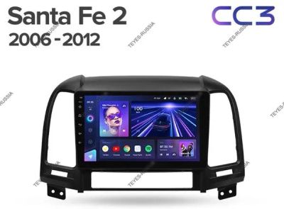 Лот: 20758625. Фото: 1. Магнитола Teyes CC3L Hyndai Santa... Автомагнитолы