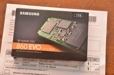 Лот: 13054870. Фото: 1. SSD Диск Samsung 860 EVO 1Tb M... Жёсткие диски (HDD)