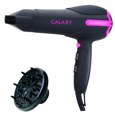 Лот: 7958383. Фото: 1. Фен Galaxy 2000Вт, 2 скорости... Укладка и стрижка волос, бритьё, эпиляция