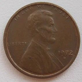 Лот: 12035236. Фото: 1. США 1 цент 1972 D. Америка