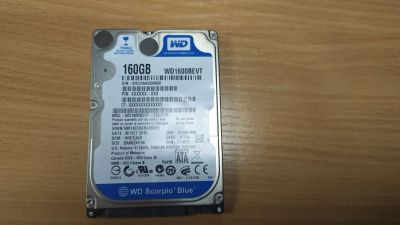 Лот: 17050990. Фото: 1. HDD диск для ноутбука 160gb WD... Жёсткие диски (HDD)
