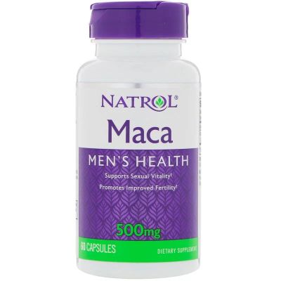 Лот: 11780995. Фото: 1. Maкa (Maca), 500 мг, 60кап (Natrol... Спортивное питание, витамины
