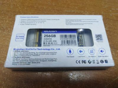 Лот: 24338213. Фото: 1. SSD mSATA 256gb Gudga (новый). SSD-накопители
