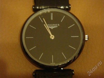 Лот: 217586. Фото: 1. Часы мужские Longines черные Реплика. Красноярск