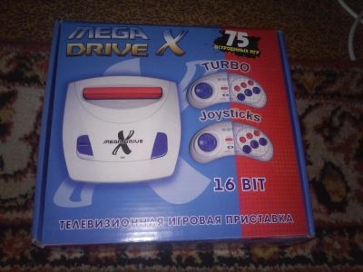 Лот: 8446476. Фото: 1. Sega mega drive X + 75 игр... Консоли
