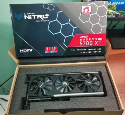 Лот: 20291782. Фото: 1. Видеокарта AMD RX 5700 Xt sapphire... Видеокарты