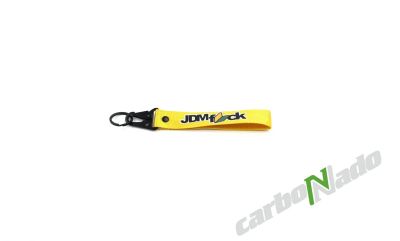 Лот: 17208415. Фото: 1. Брелок на карабине JDM Fuck желтый. Брелоки для ключей