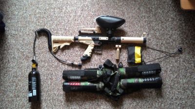 Лот: 5980683. Фото: 1. Tippmann cronus+фидер+маска+харнес... Пейнтбол, страйкбол