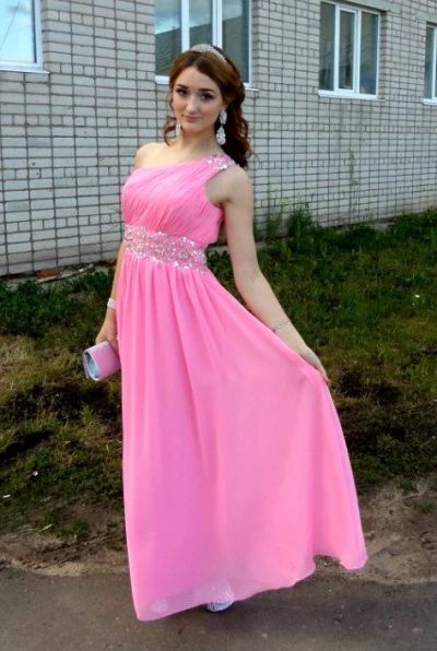Лот: 5299779. Фото: 1. Розовое платье с паедками. Платья