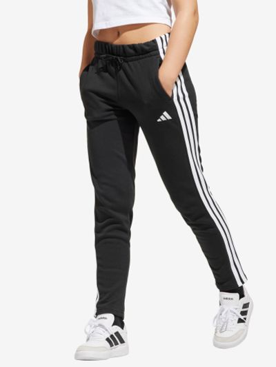 Лот: 25547914. Фото: 1. Брюки для девочек adidas, Черный. Спортивные брюки, штаны