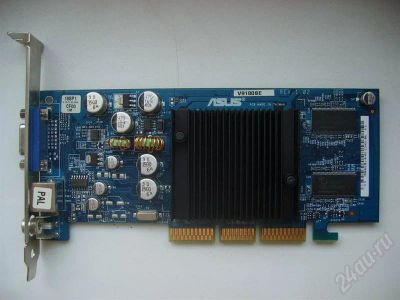 Лот: 592198. Фото: 1. Видеокарта AGP Asus V9180SE. Видеокарты