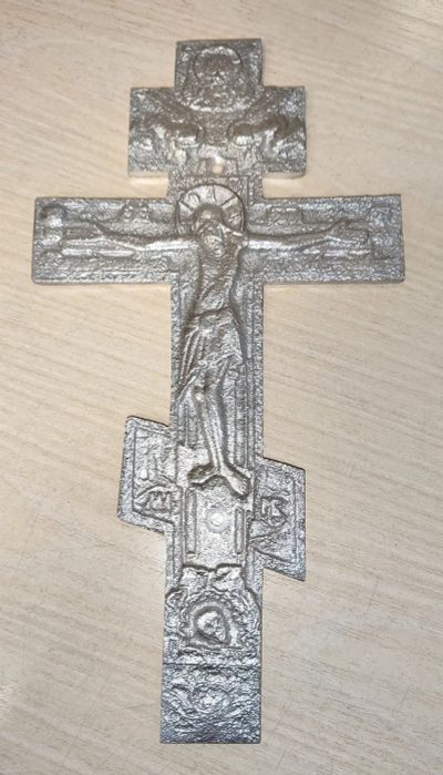 Лот: 21393629. Фото: 1. Крест распятье литьë аллюминий... Сувенирные