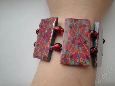 Лот: 574382. Фото: 1. Изделия из полимерной глины,браслет... Браслеты