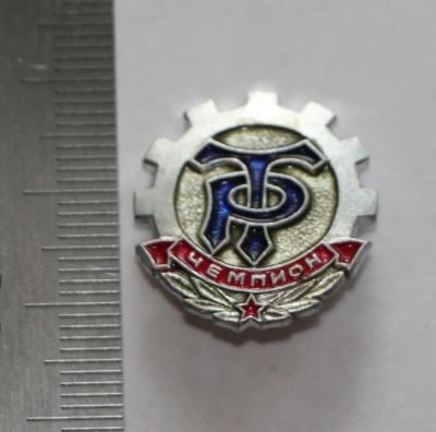 Лот: 11386115. Фото: 1. Значок: Трудовые резервы. Чемпион... Сувенирные