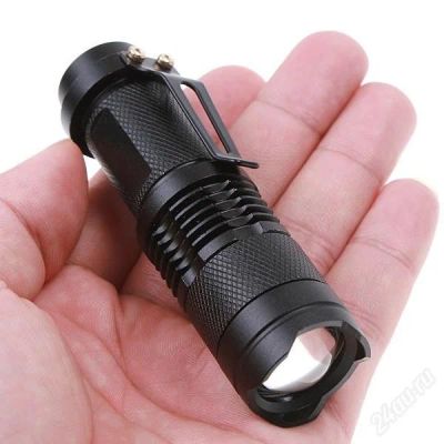 Лот: 2186075. Фото: 1. Фонарь 7W CREE Q5 LED 300LM с... Фонарики