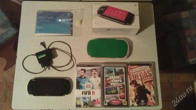 Лот: 2315980. Фото: 1. PSP 3008 полный комплект + 3 диска... Игровые приставки, консоли