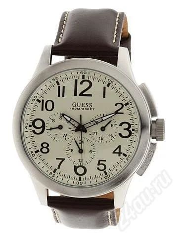 Лот: 529279. Фото: 1. Часы Guess U95121G1 мужские, кожаный... Красноярск