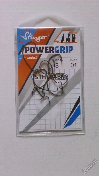 Лот: 5750945. Фото: 1. Оффсетный крючок Powergrip. Леска, блесны, крючки, мормышки