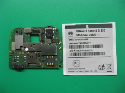 Лот: 6485155. Фото: 1. Б/У основная плата Huawei Ascend... Микросхемы и платы