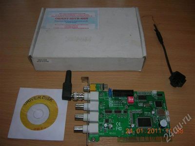 Лот: 734380. Фото: 1. PCI карта видеонаблюдения ORIENT-406N. ТВ-тюнеры и карты захвата