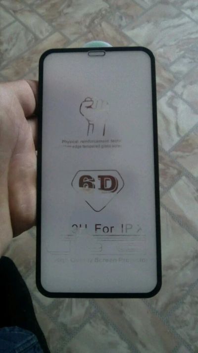 Лот: 12840246. Фото: 1. Защитное стекло 6d iphone 10. Дисплеи, дисплейные модули, тачскрины