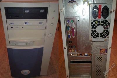 Лот: 1934030. Фото: 1. Системный блок Asus P4S800-MX... Компьютеры в сборе