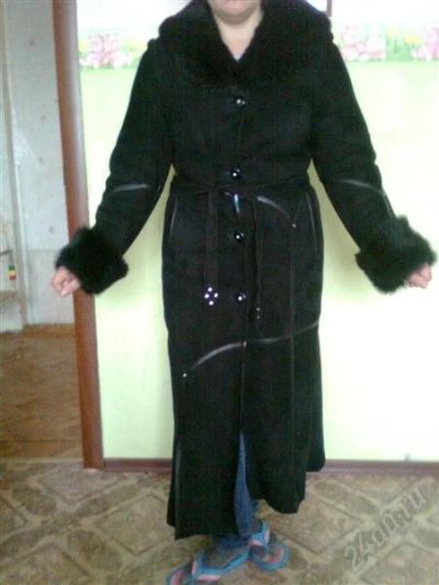 Лот: 2091530. Фото: 1. дубленка замшевая. Верхняя одежда
