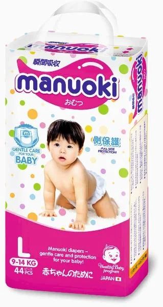 Лот: 7819894. Фото: 1. Подгузники-трусики Manuoki L 9-14... Детская гигиена