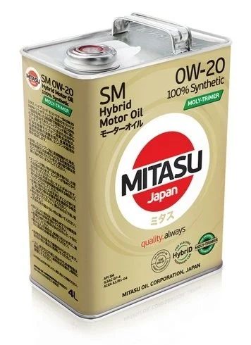 Лот: 20555504. Фото: 1. MITASU MOLY-TRIMER 0W20 ILSAC... Масла, жидкости
