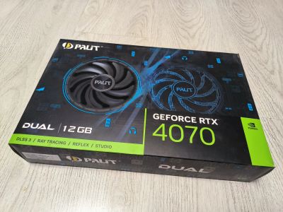 Лот: 23320529. Фото: 1. Видеокарта Palit RTX 4070 Dual. Видеокарты