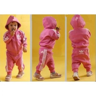 Лот: 4077585. Фото: 1. Костюм Adidas розовый р 18. Спортивная одежда